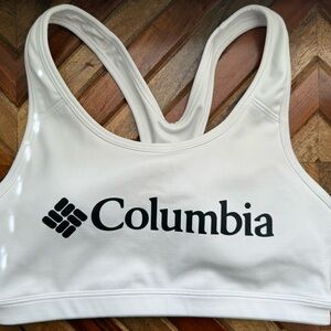 Columbia Women's Cream Sports Bra Smal